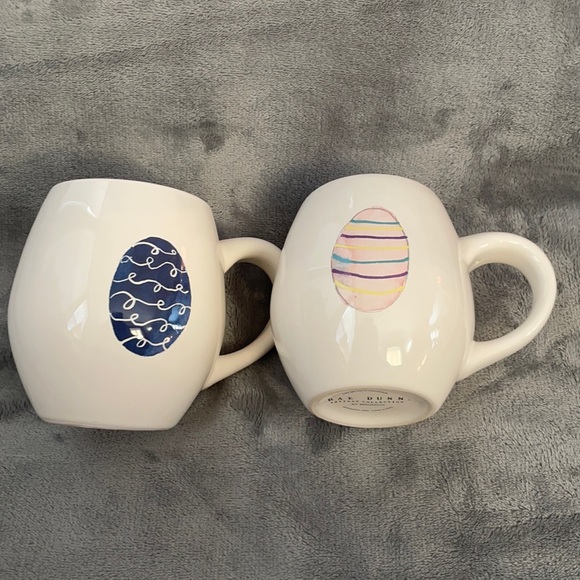 Rae Dunn ceramic HAPPY EASTER mug x2 - Picture 1 of 4
